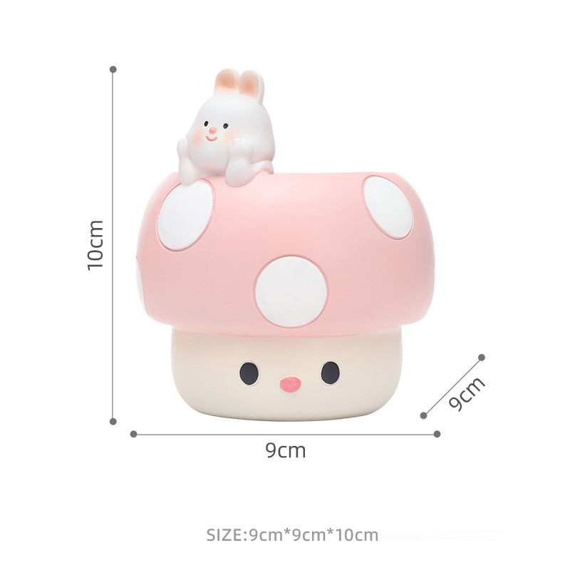 Mushroom Animal Resin Planter – image 9