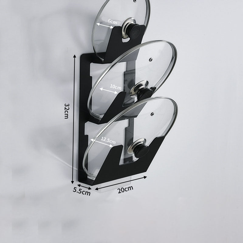 Wall-Mounted Pot Lid & Chopping Board Rack – image 12