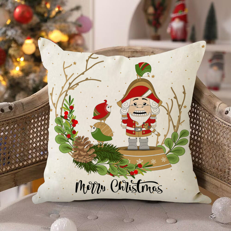 Nutcracker Christmas Cushion Cover – 45 x 45 cm