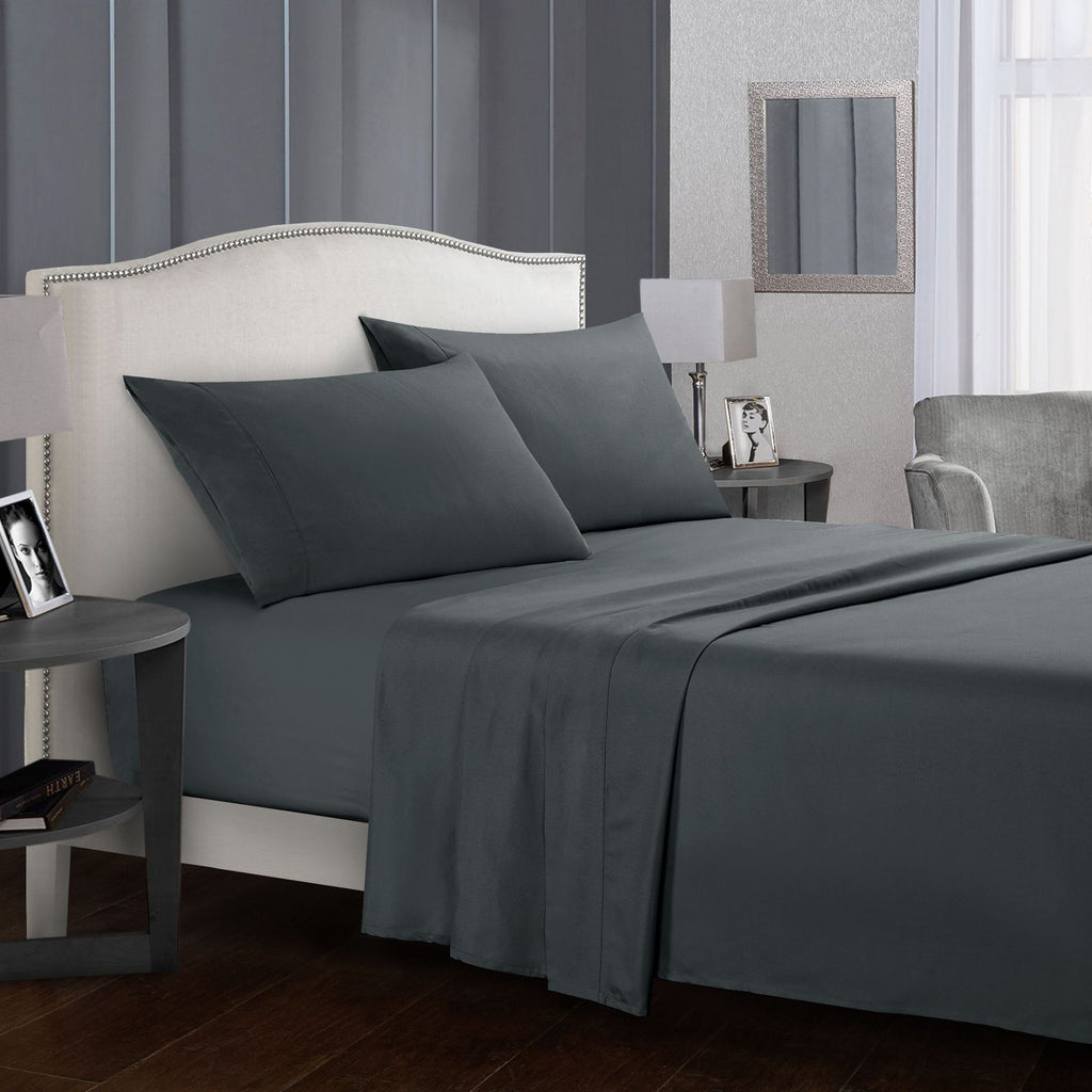 Plain Dyed Sheet Set – Fitted Sheet, Flat Sheet & Pillowcases