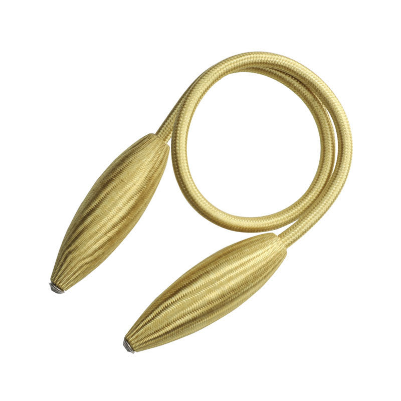 Twisted Rope Curtain Tiebacks – Bendable No-Drill Holders, Sold in Pairs