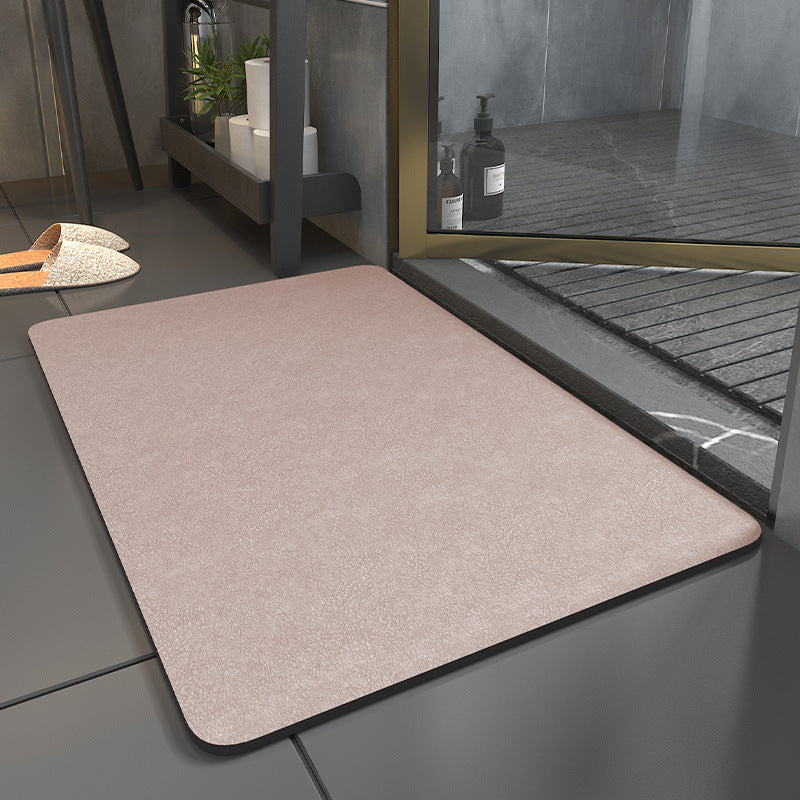 Soft Velvet Diatomite Bath Mat – Quick-Dry & Non-Slip