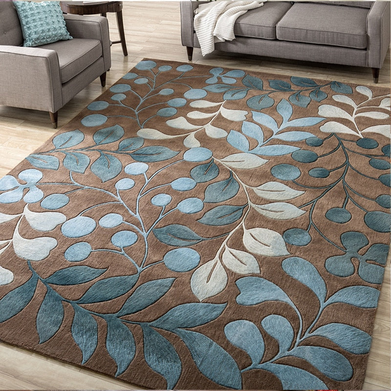 Abstract Flower Print Rug – Soft Non-Slip Area Rug
