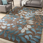 Abstract Flower Print Rug – Soft Non-Slip Area Rug