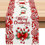 Candy Christmas Lettering Table Runner (33 x 183 cm)