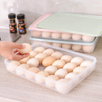 Stackable 24-Egg Fridge Storage Box with Lid