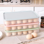 Stackable 24-Egg Fridge Storage Box with Lid