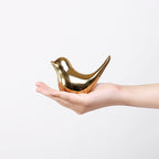 Gold Ceramic Bird Ornament