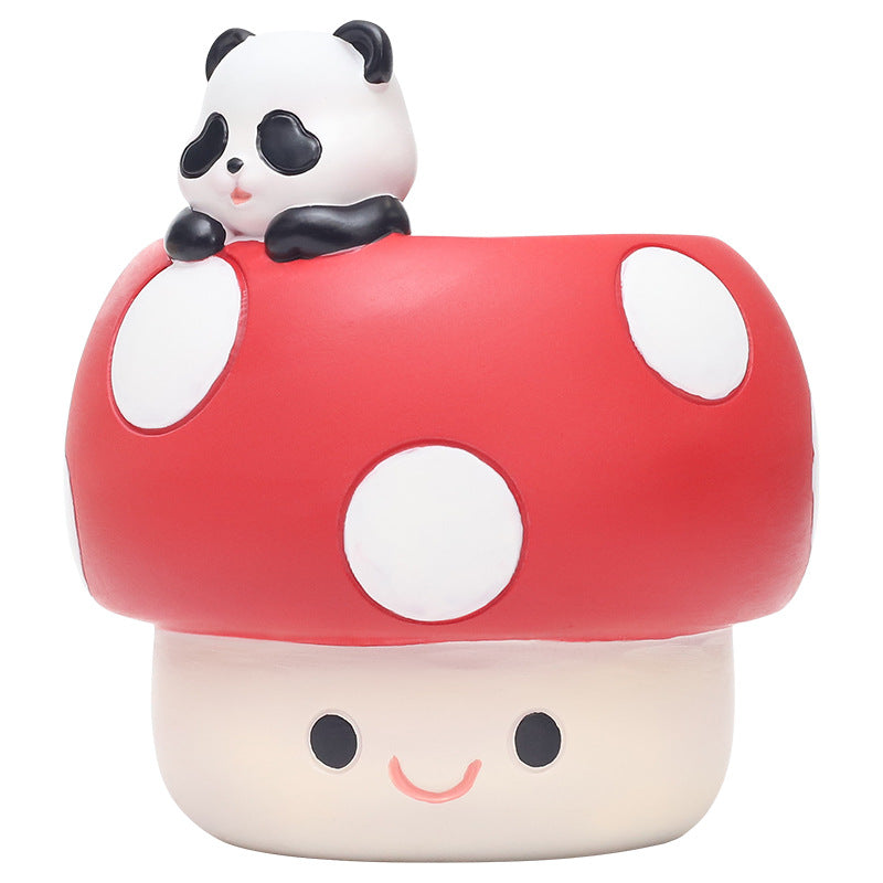 Mushroom Animal Resin Planter