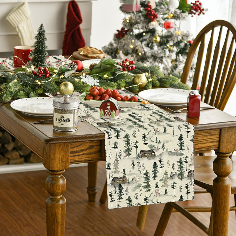 Reindeer Christmas Table Runner (33 x 183 cm)