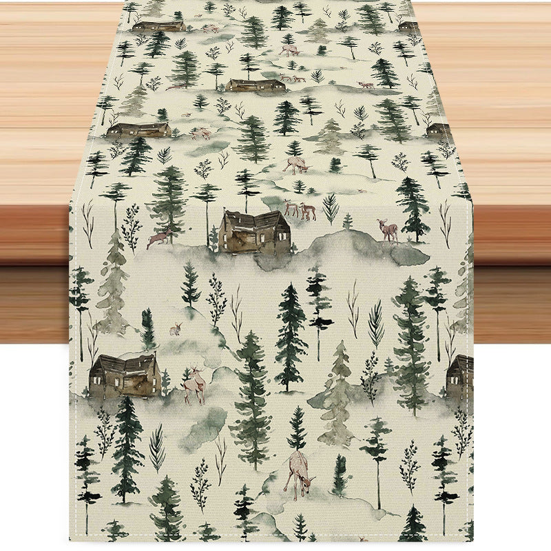 Reindeer Christmas Table Runner (33 x 183 cm)