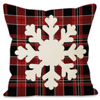Red Plaid Christmas Cushion Cover (45 x 45 cm) – image 5