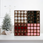 Plush & Painted Christmas Bauble Set – 16 Piece Gift Box