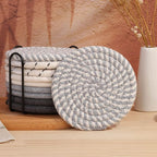 Woven Cotton Rope Placemat – Round – image 2