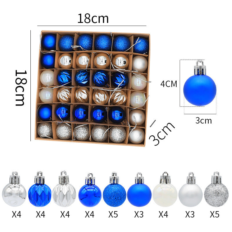 Christmas Bauble Set – 36 Piece Mixed Baubles