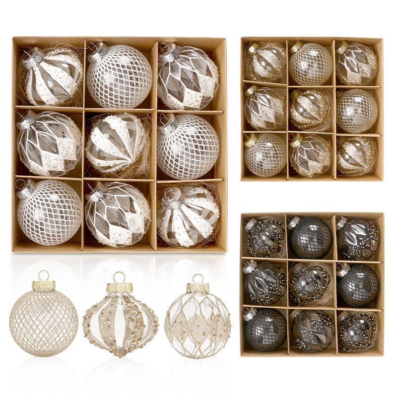 Clear Painted Christmas Bauble Gift Box