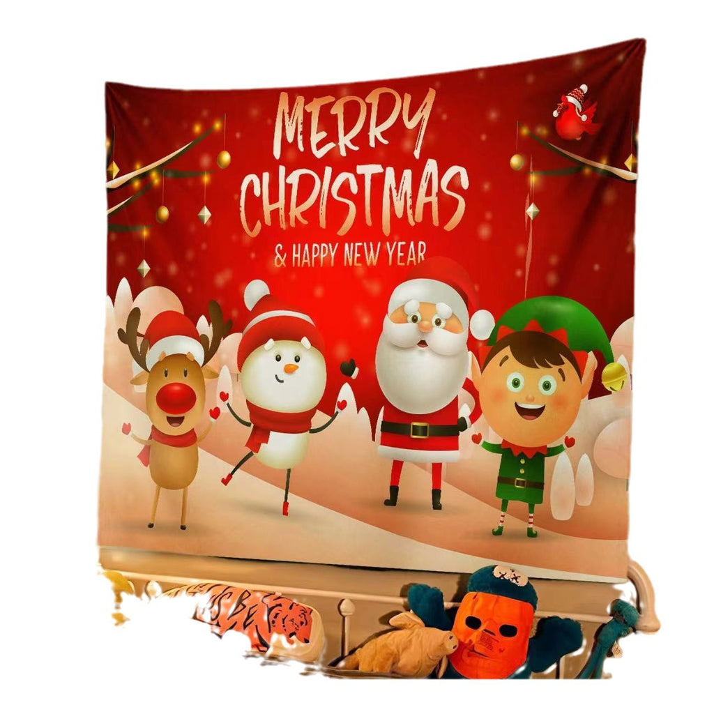 Christmas Wall Tapestry – Festive Hanging Backdrop (98 x 68 cm)