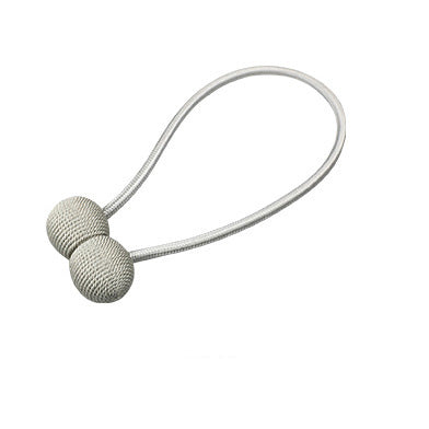 Magnetic Curtain Tiebacks – Light Grey