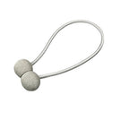 Magnetic Curtain Tiebacks – Light Grey