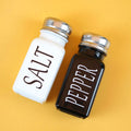 Black and White Salt and Pepper Shaker Set