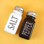 Black and White Salt and Pepper Shaker Set