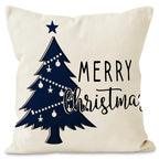 Christmas Tree & Snowflake Cushion Cover (45 x 45 cm) – image 6