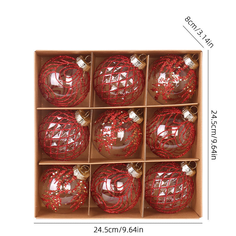 Painted Clear Christmas Bauble Gift Box – 9 x 8 cm – image 8
