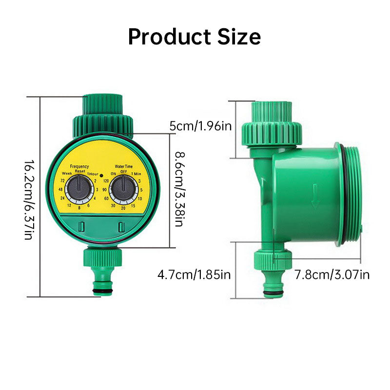 Automatic Garden Watering Timer – Dual-Dial Outdoor Tap Irrigation Controller
