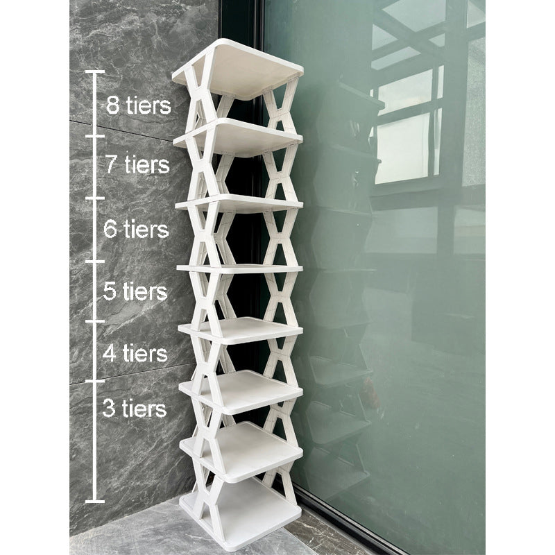 Stackable Shoe Rack – White