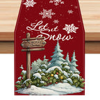 Let It Snow Christmas Table Runner (33 x 183 cm) – image 6