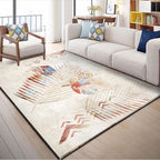 Abstract Flower Print Rug – Soft Non-Slip Area Rug