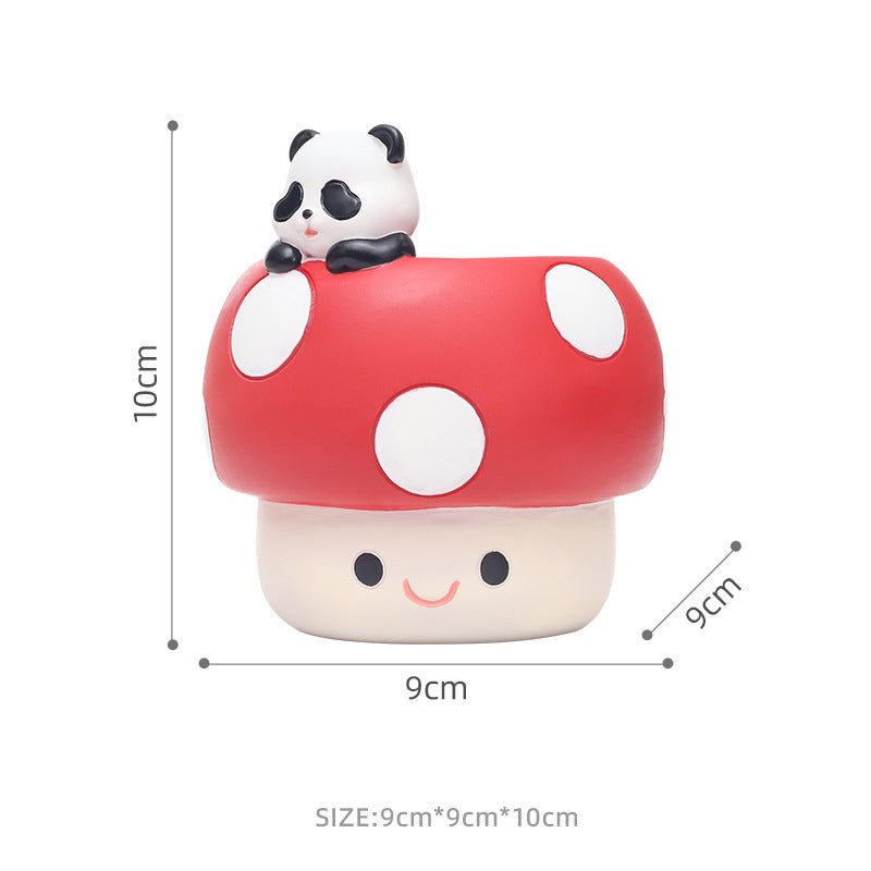 Mushroom Animal Resin Planter – image 6