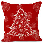 Santa Hat & Christmas Tree Cushion Cover (45 x 45 cm) – image 5