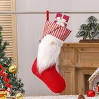 Nordic Gnome Christmas Stocking – Red or Striped (47 cm) – image 4