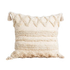 Nordic Tufted Geometric Cushion Cover – Beige – image 2