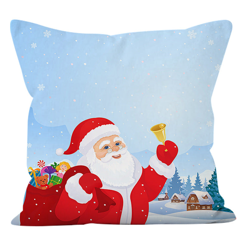 Super Soft Santa & Snowman Christmas Cushion Cover (45 x 45 cm)