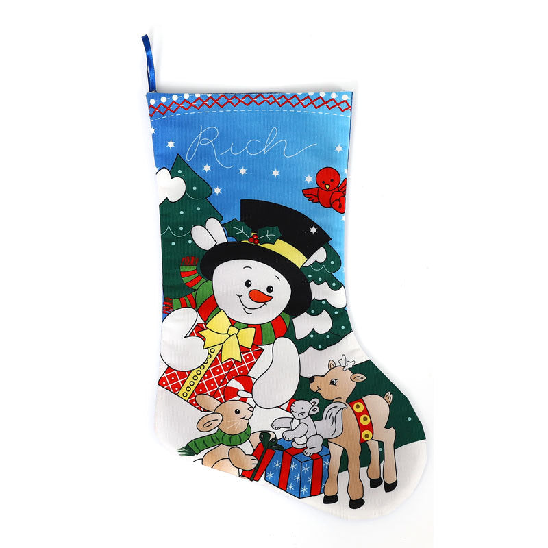 Christmas Character Gift Bag – Santa, Snowman & Reindeer (40 x 30 cm)
