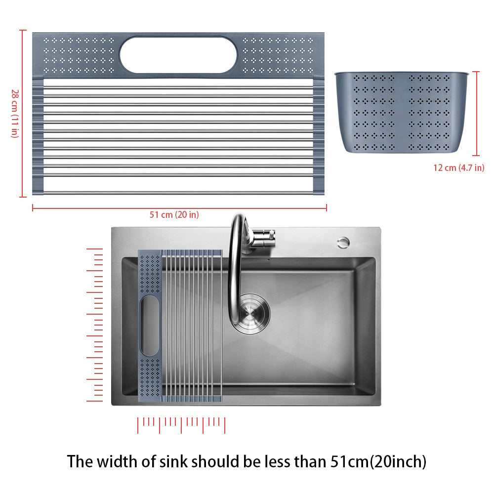 Roll-Up Over-Sink Dish Drying Rack – image 9