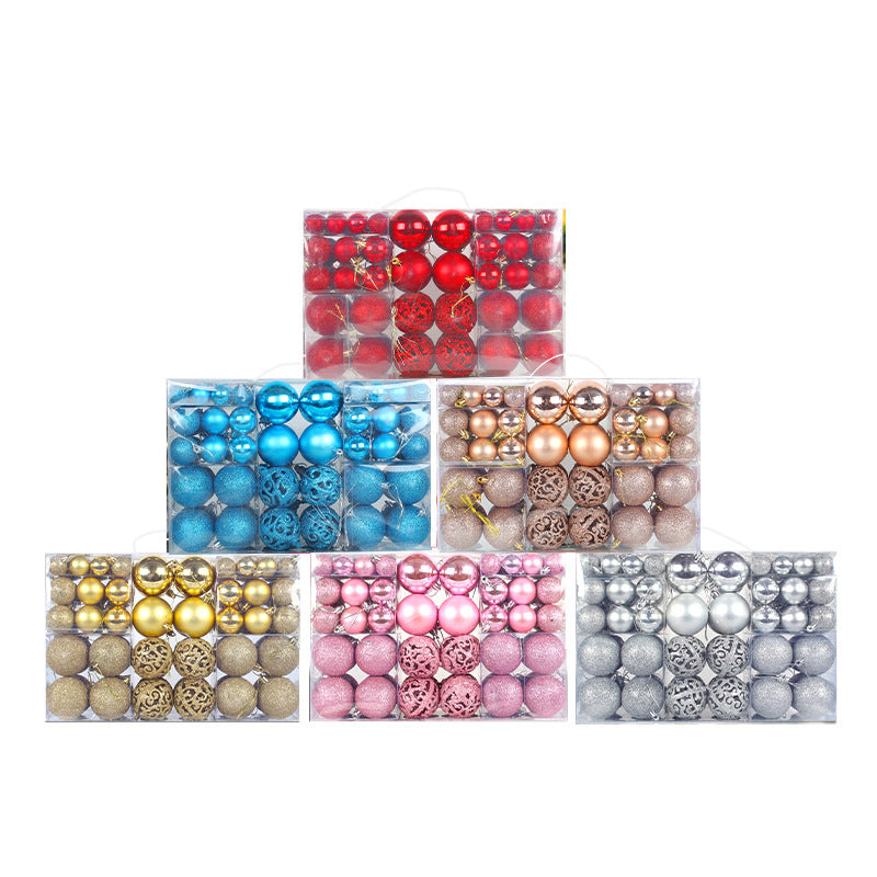 Christmas Bauble Mega Set – 100 Piece Gift Box (3, 4 & 6 cm)