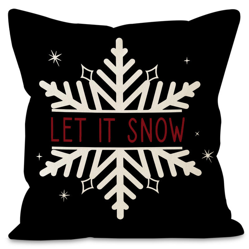 Christmas Tree & Snowflake Cushion Cover (45 x 45 cm)