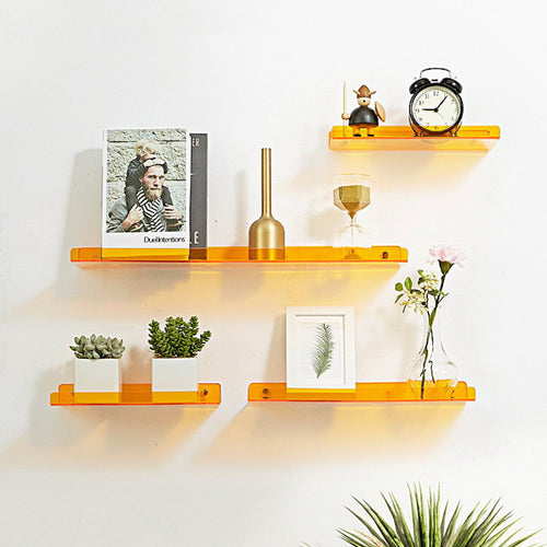 Acrylic Wall-Mounted Bathroom Shelf – 40cm – image 2