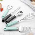 Kitchen gadgets in mint and black