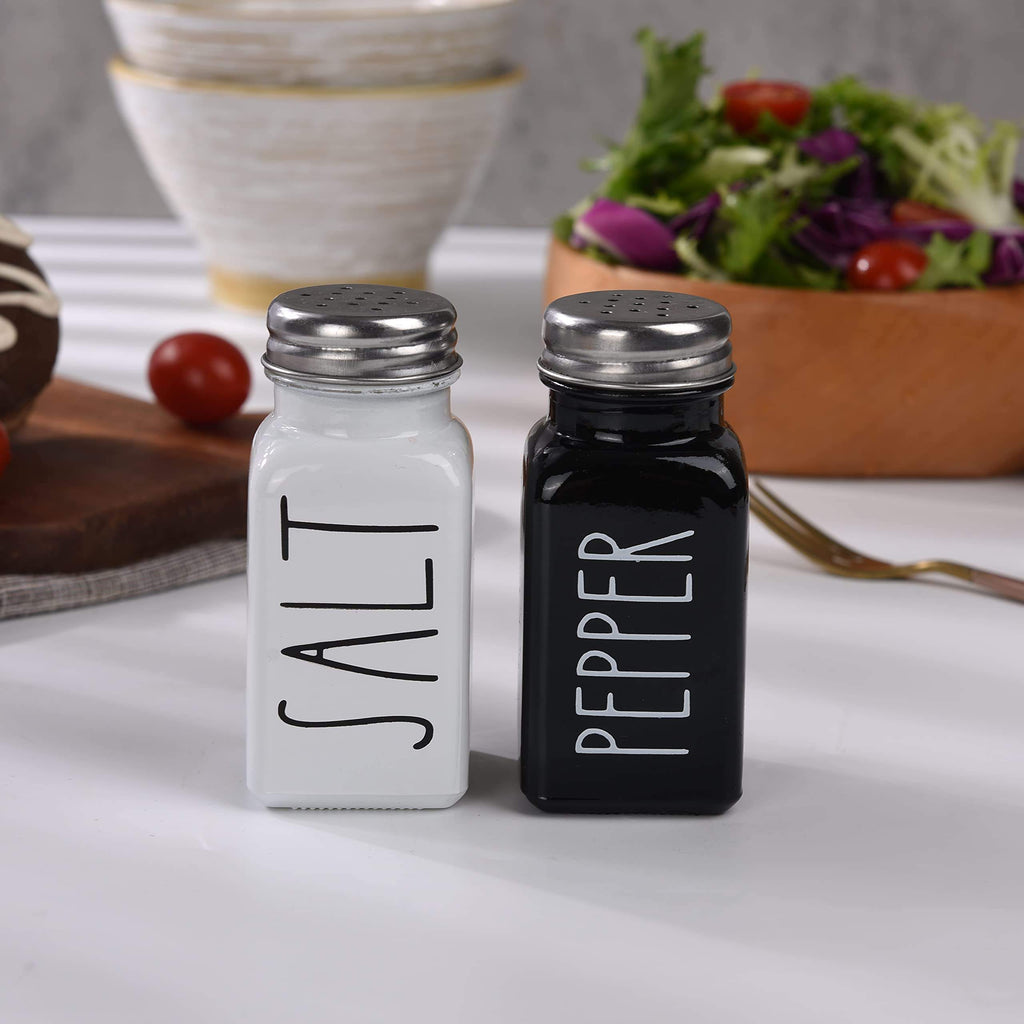 Black and White Salt and Pepper Shaker Set