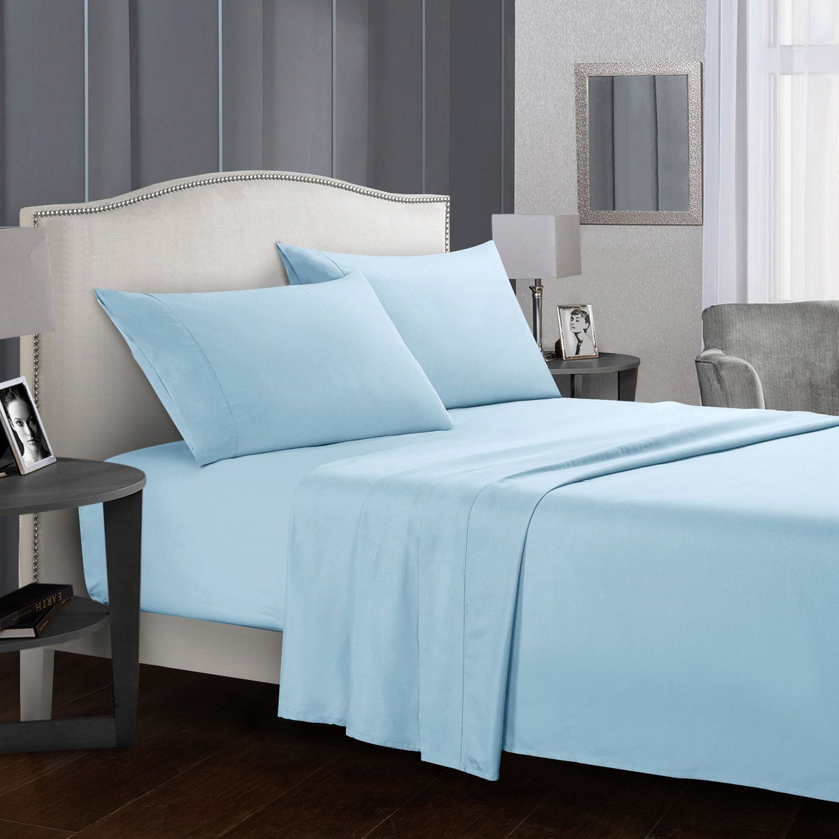Plain Dyed Sheet Set – Fitted Sheet, Flat Sheet & Pillowcases