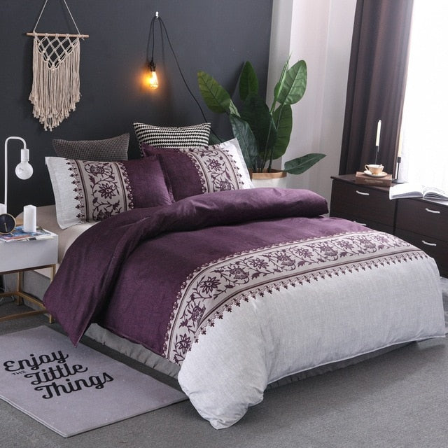 Boho Print Duvet Cover Set – Reversible with Pillowcases