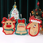 Christmas Hanging Hand Towel – Soft Coral Fleece