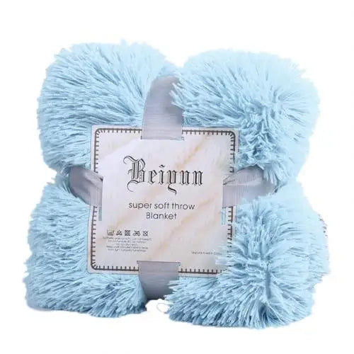Fluffy Faux Fur Throw Blanket – 80 x 120 cm