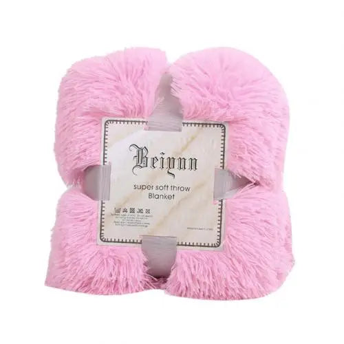 Fluffy Faux Fur Throw Blanket – 80 x 120 cm