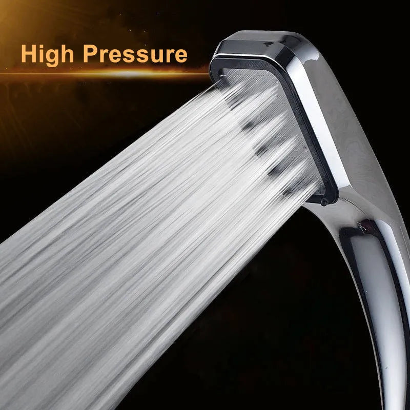 300-hole high-pressure handheld shower head with powerful spray