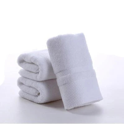 3-piece soft cotton hand towel set in white